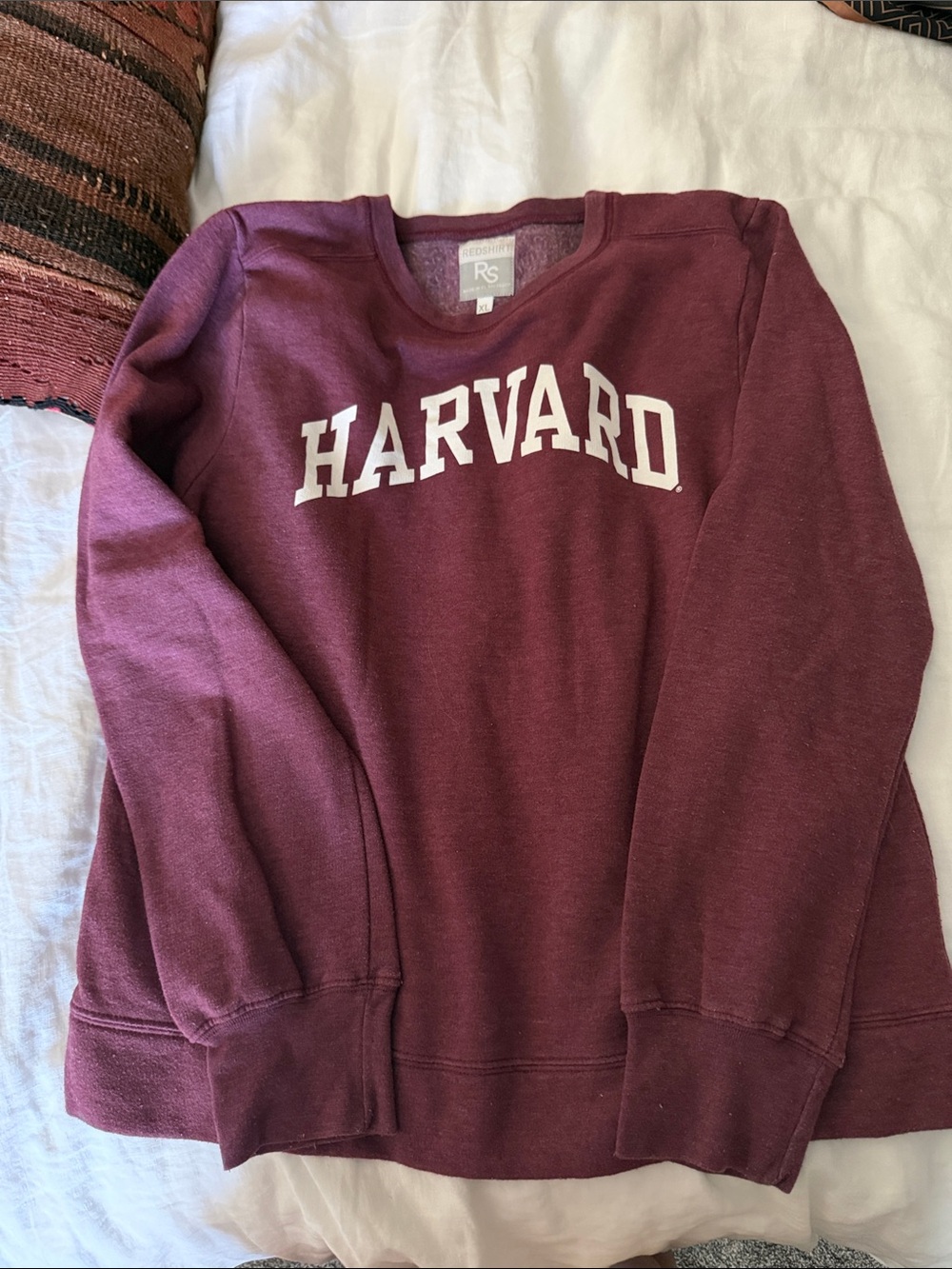 Harvard Maroon Crewneck Sweatshirt - Women's Pullover